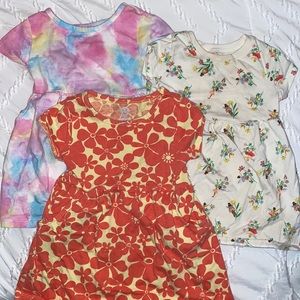 3 pack baby girl dresses